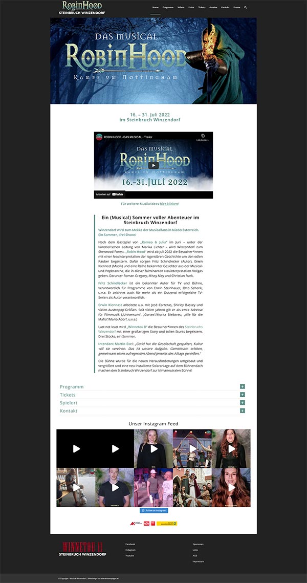 Musical im Steinbruch Winzendorf